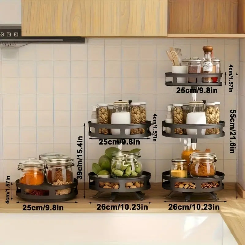 Organizador Giratorio de Cocina 3 Niveles