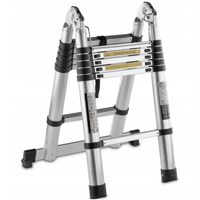 Escalera Articulada Telescópica – Diseño Plegable de Aluminio de 5M